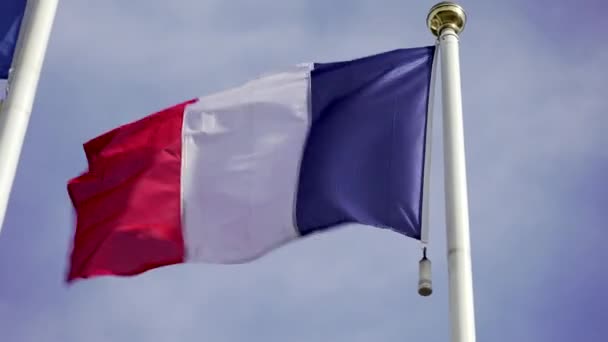 밖에서 바람에 흔들리는 프랑스 — 비디오