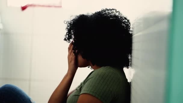 Вірна Вундеркінда Молода Жінка Яка Молилася Бога Важкі Часи Бразильці — стокове відео