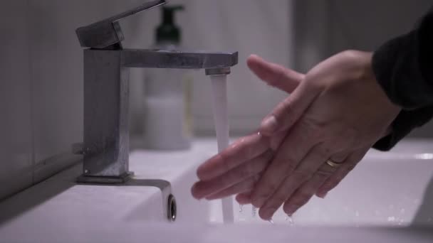 Close Lavar Mãos Prevenção Contra Doenças — Vídeo de Stock