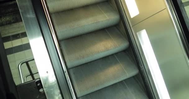 Escaleras Mecánicas Electicas Escaleras Mecánicas Escaleras Mecánicas Área Pública — Vídeo de stock