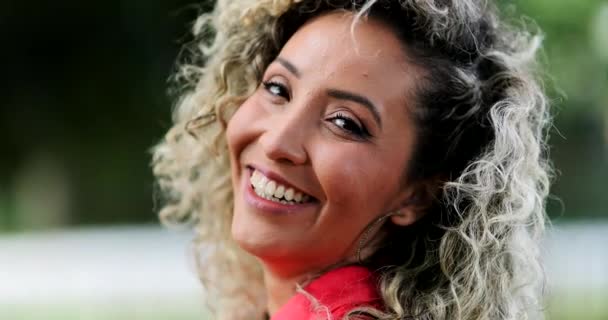 Šťastné Latinské Ženy Hispánské Etnicity Smíšené Rasy Osoba — Stock video