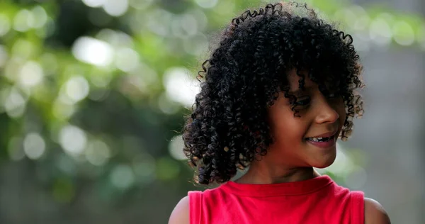 Brazilian Little Girl Child Hispanic Latin South American Kid — Stock Photo, Image