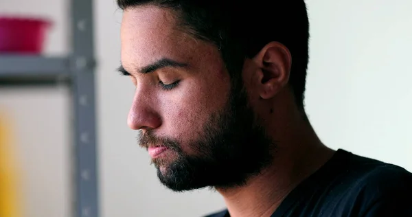 Pessoa Stressada Homem Dor Emocional — Fotografia de Stock