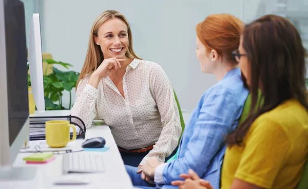 Jag är så nöjd med dina framsteg. — Stockfoto