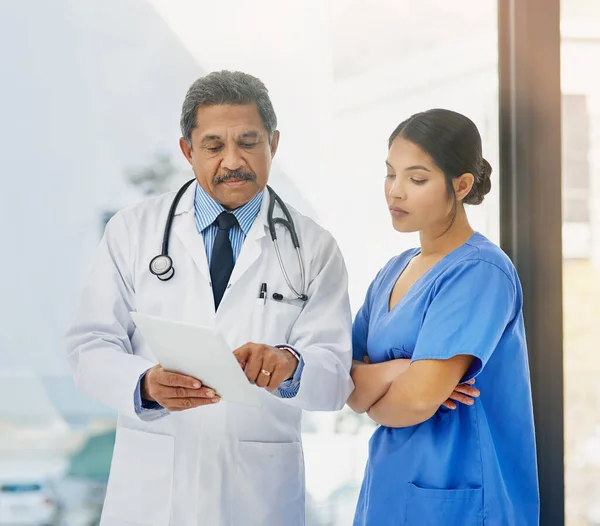 Teamarbeit und moderne Diagnosen sind in ihrer Klinik Standard — Stockfoto