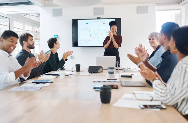 Otra presentación de negocios impresionante en la bolsa — Foto de Stock