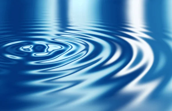 Just a drop in the ocean. Smoothly animated waves in blue. — Stock Photo, Image