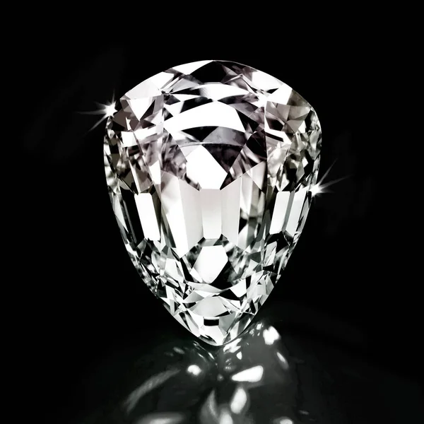 Natures creation, mans perfection. Studio shot of a large sparkling diamond. — Stock Photo, Image