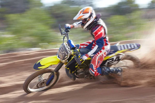 Living on the edge. Shot of a motocross event. — Stock Photo, Image
