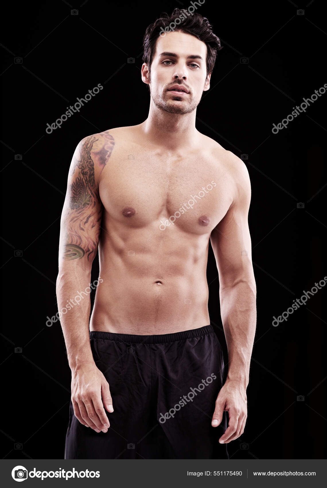 This body takes a lot of upkeep. Studio shot of a bare-chested and fit