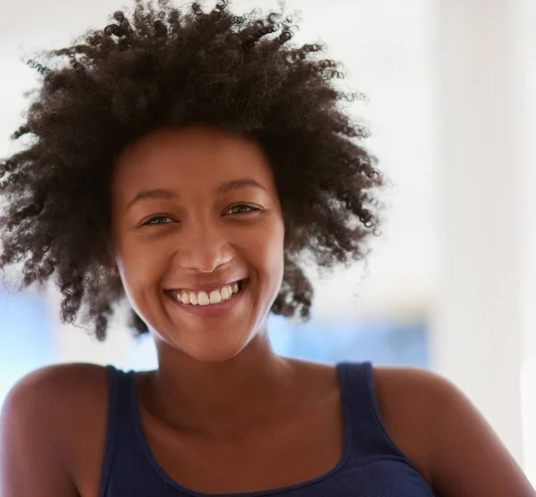 I live for the weekend. Portrait of an attractive young woman giving you a toothy smile. — Stock Photo, Image