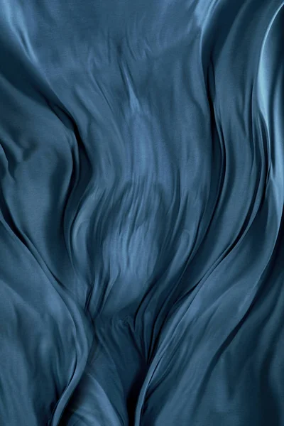 Blue silk. A silky blue background. — Stock Photo, Image