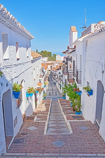 Mijas - παλαιά πόλη της Ανδαλουσίας, Ισπανία. Η όμορφη ορεινή πόλη της Mijas, Ανδαλουσία, Ισπανία. — Φωτογραφία Αρχείου