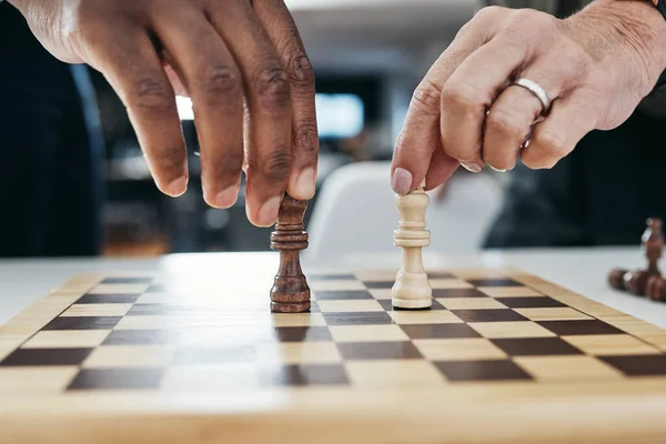 Playing Chess. Man Thinking about His Next Chess Move Stock Image - Image  of strategy, game: 213752197