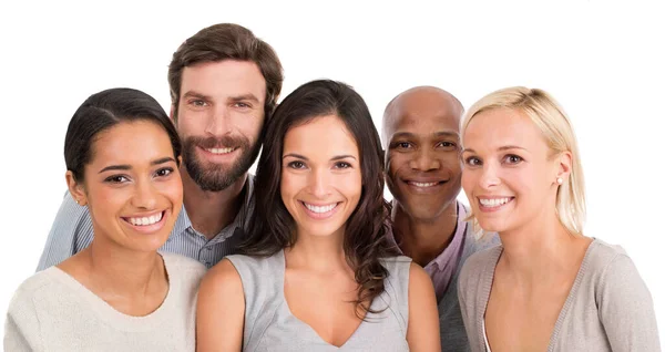 Th dream business team. Studio portrait of a group of confident businesspeople. — Stock Photo, Image