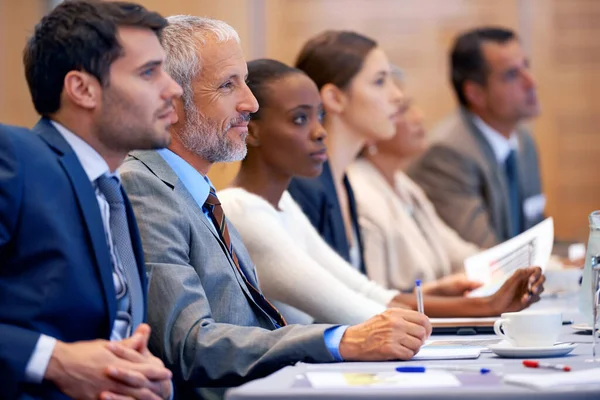 Shot Group People Sitting Conference — Stock Photo, Image