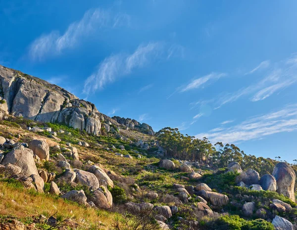 Panorama Landschap Uitzicht Leeuwen Head Berg Kaapstad Zuid Afrika Tijdens — Stockfoto