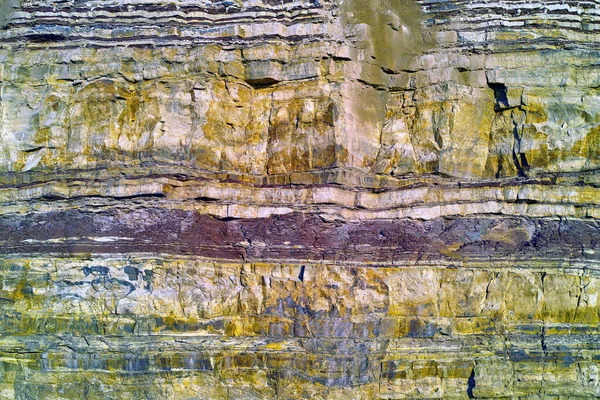 Achtergrond Van Getextureerde Lagen Aarde Sedimentaire Mineralen Stenen Mijnbouw Ondergrondse — Stockfoto