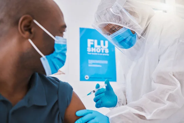 Médecin Injectant Vaccin Covidé Patient Patient Qui Injecté Remède Contre — Photo