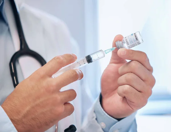 Shot Dentist Filling Needle Covid Vaccine — Foto Stock