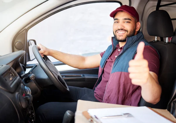 Cropped Portrait Handsome Young Male Courier Out Making Deliveries — Foto de Stock