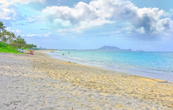Una Splendida Spiaggia Rilassante Paesaggio Marino Estivo Una Vacanza Tranquilla — Foto Stock