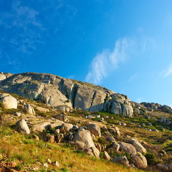 Panorama Landschap Uitzicht Bergen Kaapstad Zuid Afrika Tijdens Zomervakantie Vakantie — Stockfoto