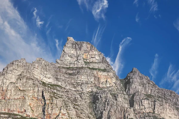 Másolja Tér Kilátással Table Mountain Fokváros Dél Afrikában Szemben Egy — Stock Fotó