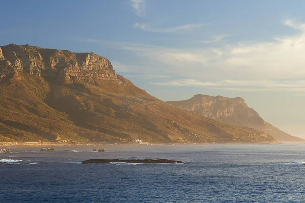 Landscape Sea Beach Mountain View Twelve Apostles Cape Town South — Stock Fotó