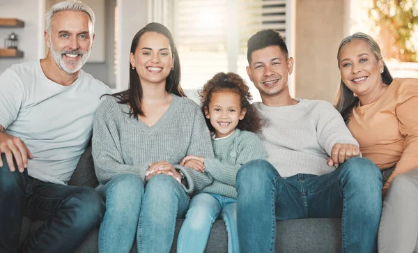 Shot Family Spending Time Together Home — Stock fotografie