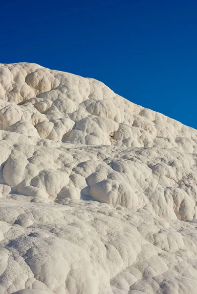 Closeup Travertine Pools Terrace Pamukkale Turkey Famous Tourism Holiday Vacation — Stockfoto