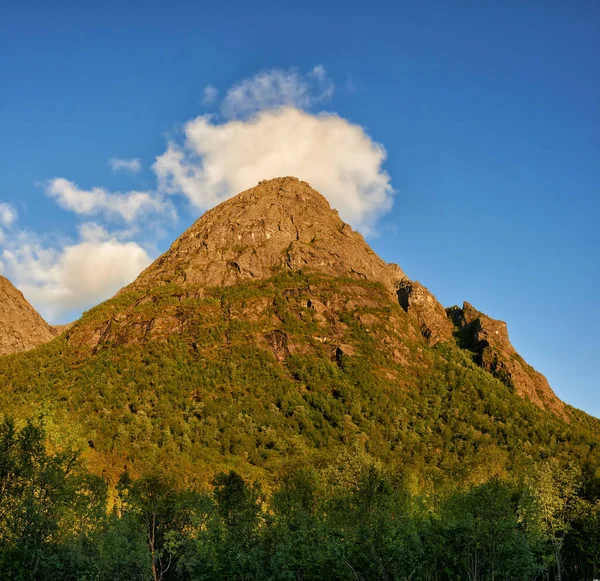 Landscape Mountains North Polar Arctic Circle Denmark Scenic View Rolling — Foto Stock