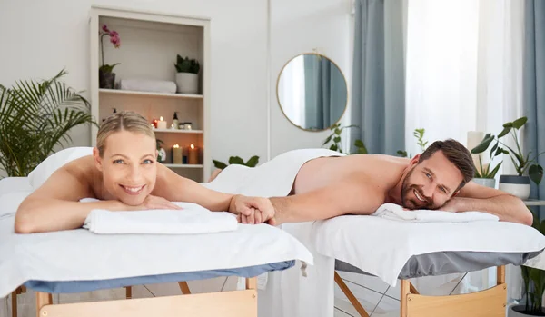 Shot Couple Enjoying Day Spa — Zdjęcie stockowe