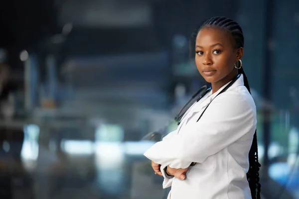 a beautiful young doctor in her office.