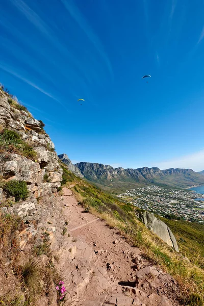 Mountain Trails Lions Head Table Mountain National Park Cape Town — Stockfoto