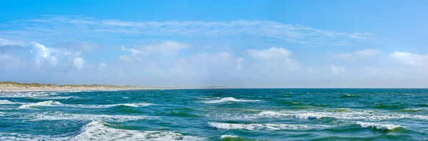 Vista Mar África Sul Praia Sol Nuvens — Fotografia de Stock