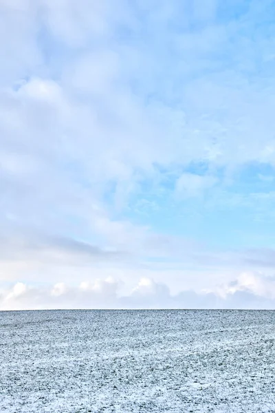 Dánská Zemědělská Půda Zimě — Stock fotografie