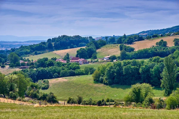 Series Photos Countryside Farmland Forest Close Lyon France — Stockfoto