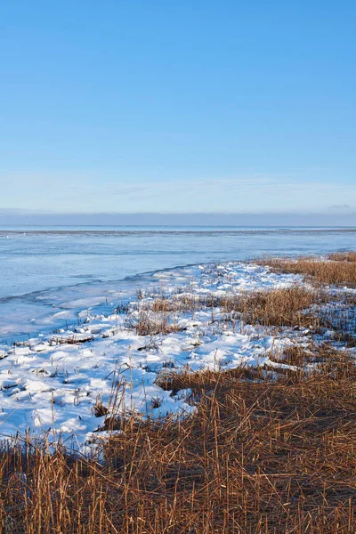 Foto Dell Inverno Danese Sulla Costa Kattegat — Foto Stock