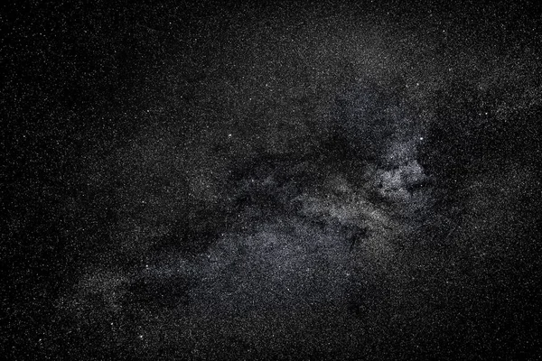Ночное Небо Север Большим Количеством Сверкающих Звезд Освещенных Галактике Звездное — стоковое фото