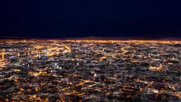 Imágenes Vídeo Una Red Nube Digital Sobre Una Ciudad Futurista — Vídeos de Stock