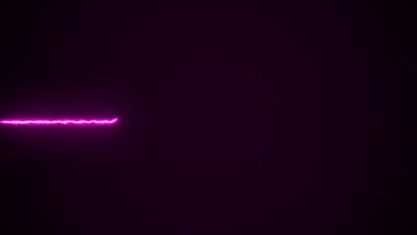 Video Digitally Created Heartbeat Black Background — Vídeos de Stock