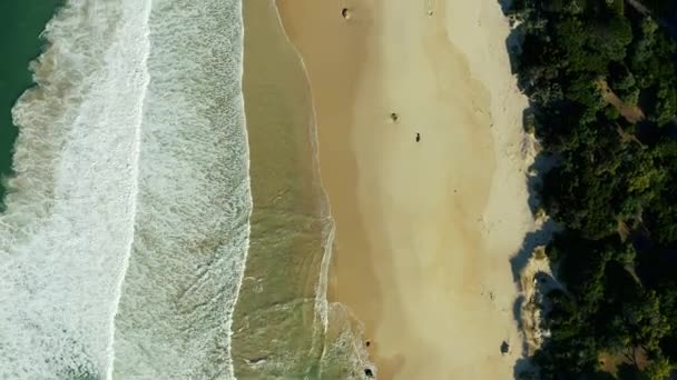 Video Footage Waves Crashing Seashore — 图库视频影像