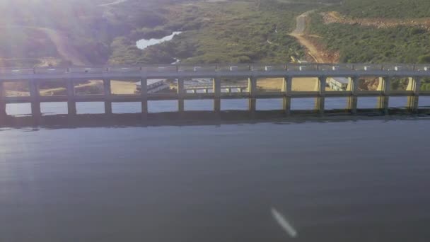Batı Burnu Güney Afrika Daki Bir Barajın Drone Görüntüleri — Stok video