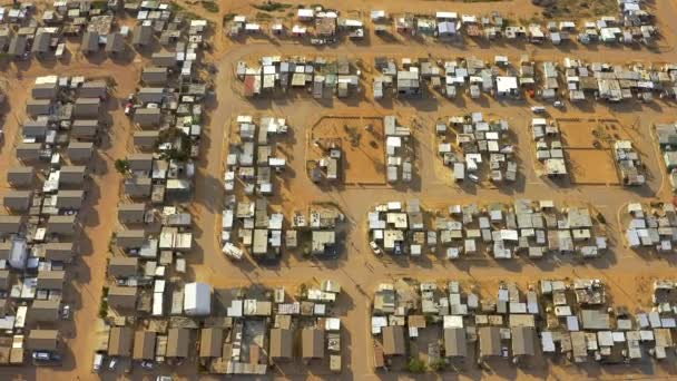 Drone Footage Informal Settlement Rural Area — Stock video