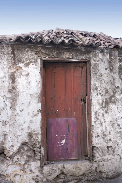 Frontal View Traditional Building Santa Cruz Palma Close Ancient Declining — Stock Fotó