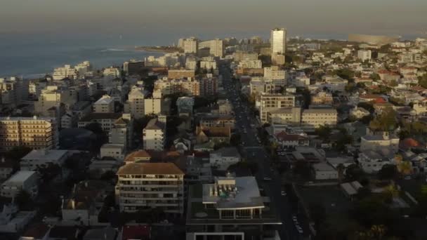Gün Batımında Cape Town Drone Görüntüleri — Stok video