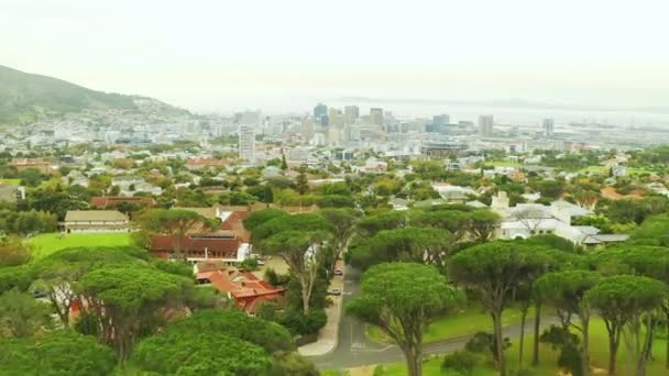 Cape Town Güney Afrika Nın Güzel Şehrinin Drone Görüntüleri — Stok video