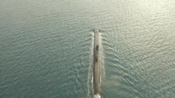 Aerial Drone Footage Submarine Ocean – Stock-video