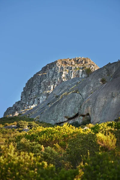 Kopierraum Mit Malerischem Blick Auf Den Lions Head Kapstadt Südafrika — Stockfoto